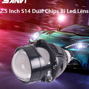 Super Bright Motorcycle S14 Bi LED Projector Lens Headlights 47w 5500k Automobile LED Headlamp for Car Light Replacement Upgrade - Product Image 2