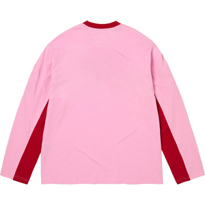 Camiseta de manga larga para hombre con bloques de color, paneles laterales de malla, <span class=keywords><strong>nombre</strong></span> de equipo personalizado, cuello redondo, transpirable, ajuste holgado, estilo casual urbano, ODM OEM - Product Image 2