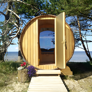 Tuin Buiten 4 Persoons Houten Vat Houtkachel Stoomsaunakamer - Product Image 2