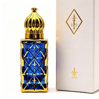 En stock, diverses couleurs, flacons Tola vides plaqués or, 12 ml, forme cage à oiseaux, flacon d'huile de parfum Attar avec bille roulante