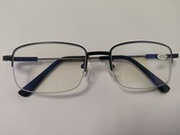 Lunettes de lecture demi-cerclées en métal, double usage, anti-lumière bleue, bifocales, progressives, multifocales, verres photochromiques carrés