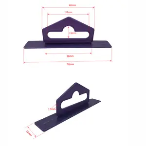 70毫米 * 12毫米显示卡欧元槽孔塑料挂片PP挂牌钩