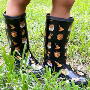 Droit d'auteur chinois personnalisé imperméable bébé bottes <span class=keywords><strong>de</strong></span> <span class=keywords><strong>pluie</strong></span> gomme en caoutchouc recyclable pour les enfants en gros - Product Image 5