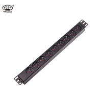 Prises électriques de base, 20 pièces, type a, 16a, 250V, 9 voies, unité de distribution d'énergie de base, taux ignifuge, 94V-0