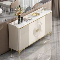 Buffet de style italien de luxe léger, meuble à vin pour la maison, armoire à chaussures d'entrée, console de rangement pour salon et couloir