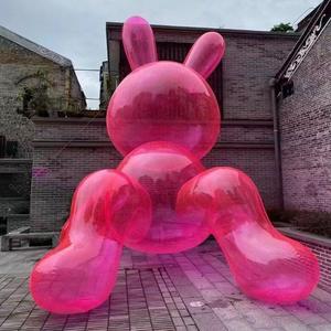 Nueva publicidad <span class=keywords><strong>de</strong></span> San Valentín iluminación Led PVC corazón inflable globo <span class=keywords><strong>de</strong></span> PVC doble capa corazón rojo inflable transparente - Product Image 4