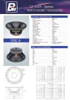 Haut-parleur BM 12 pouces, puissance RMS 300W, bobine vocale de 3 pouces, caisson de basses DJ pour home cinéma, OEM 12BC-8