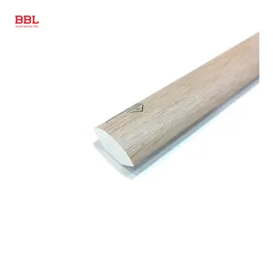 Rodapié de polímero BBL impermeable, base de Pared redonda de pvc de 2400mm, 1/4 cuartos