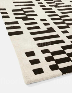 Modern Geometric Area <b>Rug</b> Rectangle Wool Acrylic Tufted Stain Resistant Living Room Medium Pile Latex Backing - Product Image 4