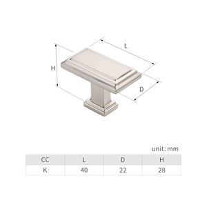 Furniture Fancy <strong>Drawer</strong> <strong>Knobs</strong> <strong>Black</strong> Chrome Cupboard <strong>Drawer</strong> <strong>Knob</strong> 1479 - Product Image 4
