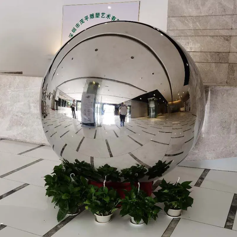 Large Outdoor Garden Decoration Metal Sphere Polished Mirror Ball Stainless Steel 40inch 1600mm 2000mm 400 Series WELDING AISI