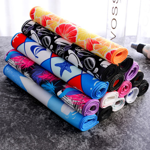 Phản ứng in Ấn thêm lớn quá khổ bóng rổ sợi nhỏ hình chữ nhật bãi biển tắm hồ bơi Khăn bãi biển Khăn - Product Image 3