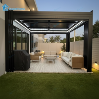 Pergola extérieure en aluminium de qualité supérieure Sweet Home, installation facile, résistante aux intempéries, avec toit à lamelles, pour jardin