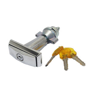 Serrure de sécurité électrique en alliage de zinc à poignée en T pour distributeurs automatiques avec clé - Product Image 1