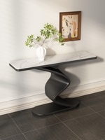 Table de porche multifonctionnelle en ardoise, style moderne minimaliste haut de gamme, pour hall d'entrée et salon