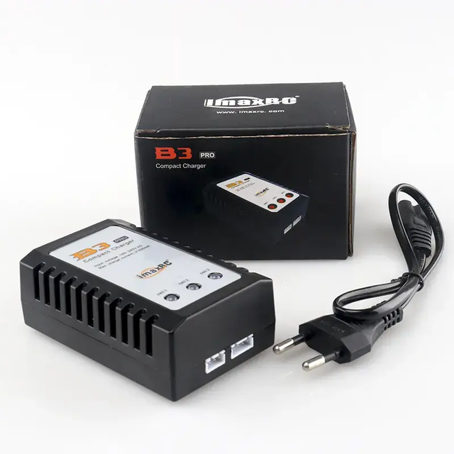 B3 Pro Compact Balance Charger 10W AC 100 - 240V for 2S 3S 7.4V 11.1V Lithium LiPo Battery B3AC for IMAX RC