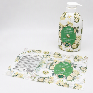 <span class=keywords><strong>Film</strong></span> rétractable personnalisé pour bouteilles de soins de la peau, pour l'emballage de gel douche, étiquettes thermorétractables flexibles en PET PVC - Product Image 3
