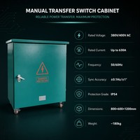 Armoire de synchronisation de réseau personnalisable 50kVA-500kVA IP54 SUS304 50Hz 60Hz pour panneau de synchronisation d'alimentation de secours