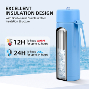 Custom Logo 20oz Sports Insulated Stainless Steel Vacuum <b>Flask</b> with Leak-Proof Lid Eco-Friendly BPA Free for Travel Outdoor Use - Product Image 5