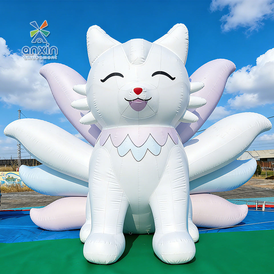 Giant Custom Inflatable Cartoon fox Mascot 3D Model Easy Blow up ...