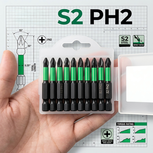 High-Torque Heavy-Duty S2 Steel Impact <b>Screwdriver</b> <b>Bits</b> <b>Set</b>, Magnetic Torsion <b>Screwdriver</b> <b>Bits</b> OEM/ODM for Power Tools - Product Image 6