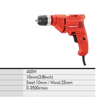 Vente en gros perceuse électrique OEM 400w 10mm avec fonction de verrouillage et d'inversion