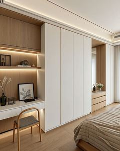 Armario de Dormitorio de Madera de Estilo Japonés Moderno para Uso en Comedores y Hospitales - Product Image 1