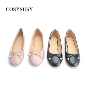 ambition comfortable ladies flat dress shoes Stock women flat shoes ballerinas with paten pu flat shoes