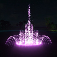 Fontaine musicale dansante de luxe en acier inoxydable de haute qualité, design moderne, marque DEWY, directement de l'usine