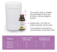 Huile essentielle diffuseur batterie mini d'aromathérapie sans eau huile voiture diffuseur humidificador aromatisés