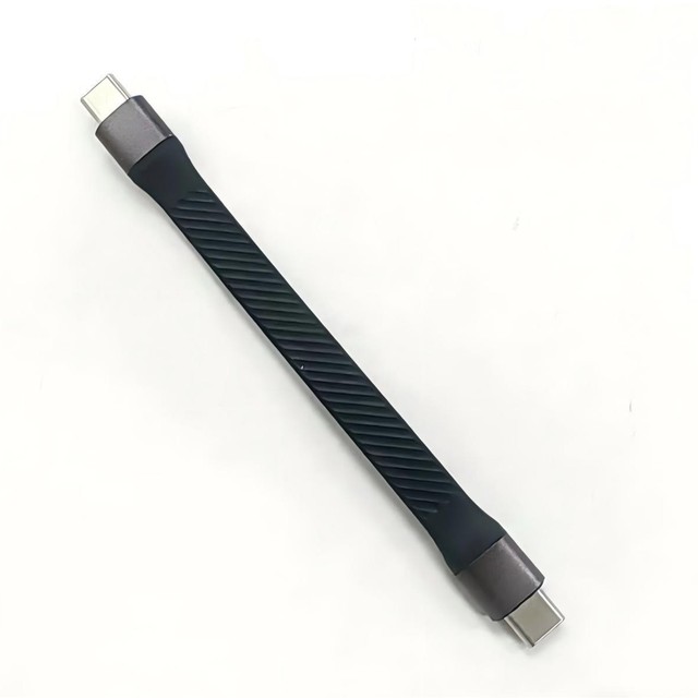 20Gbps FPC USB 3.2 All-function External Hard Drive Cable Flat Short Cable; 240W Type-C Type-C Charging Cable 4K Thermoplastic