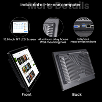 Sistema POS Todo en Uno de Aleación de Aluminio, Sistema Windows, Sistema Fuera de Línea para Restaurantes y Tiendas, Caja Registradora, Pantalla LCD TFT Capacitiva de 15 Pulgadas