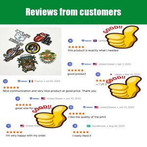 Patch brodé personnalisé à prix avantageux, patch thermocollant pour vêtements, uniformes, avec emballage en sac, différentes tailles - Product Image 2