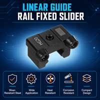 Rail de guidage linéaire HG25 avec curseur fixe, butée anti-collision, poignée et bloc de positionnement pour machine CNC, imprimante 3D, laser