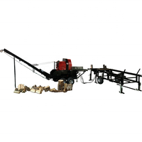 Processeur de bois de chauffage RIMA Force de division de 30 tonnes, contrôle de manette de moteur électrique 24 "longueur de travail fendeur de bûches
