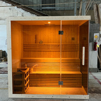 Meilleures salles de sauna à vapeur en bois Intérieur traditionnel d'usine Chaleur sèche Sauna de relaxation Bain de vapeur extérieur au design moderne