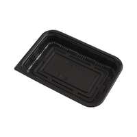 Vente en gros Récipient alimentaire jetable pour salade de fruits Emballage alimentaire de sushi en plastique de haute qualité Boîte à lunch rectangulaire à emporter