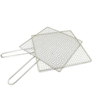 Wholesale Customized Korean Barbecue Grill Grates Wire Mesh/stainless Steel Barbecue Non Stick Bbq Grill Mesh