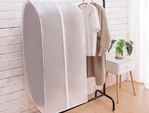 Housse de protection translucide <span class=keywords><strong>pour</strong></span> vêtements, sac de rangement suspendu <span class=keywords><strong>pour</strong></span> armoire, housse de protection anti-poussière, anti-humidité et anti-mites <span class=keywords><strong>pour</strong></span> porte-vêtements - Product Image 4
