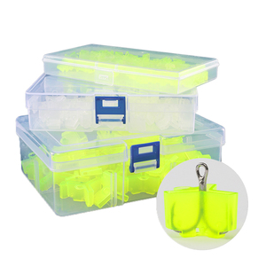 LUSHAZER 50ピース/箱釣りトレブルフックプロテクターカバーフックフックガード収納ボックス釣りタックルアクセサリー - Product Image 1