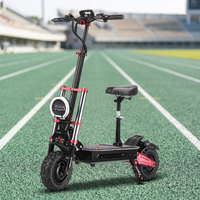 Nouvelle trottinette électrique Boyueda S5 2025 en alliage d'aluminium pliable, étanche, avec batterie au lithium, 6000W, siège, commande par application, 85 km/h