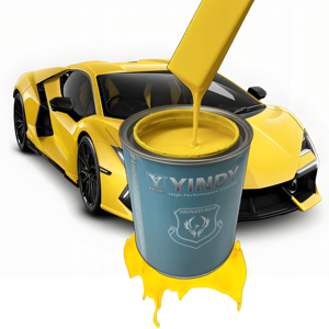 Pintura para Automóviles B28 2K Amarillo Limón de Alto Brillo y Alta Adhesión, Pintura Especial para Reparación de Arañazos y Cambio de Color de Vehículos - Product Image 2