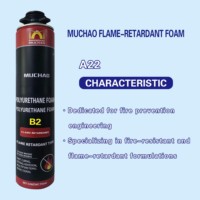 MU CHAO A22 900g 750ML Polyuréthane monocomposant blanc ignifuge classe B2, étanche, pour la construction et le travail du bois