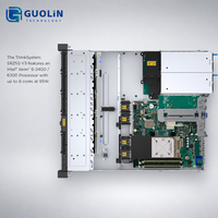 Serveur réseau d'entreprise neuf, Intel Xeon E-2456, 128 Go DDR5 ECC NVMe Gen4, Lenovo ThinkSystem SR250 V3, serveur en rack 1U