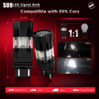Ampoule LED de clignotant 28W 2200lm Canbus pour voiture et moto, base 1156 BAU15S BA15S 1157 3156 3157 7440 7443, sans hyper clignotement