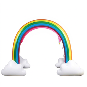 Large Inflatable PVC Rainbow Arch Sprinkler for Children Waterproof & Sun-Proof Outdoor Water Toy - Product Image 1