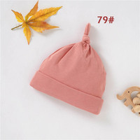 Gorros de Bebé de Algodón Orgánico para Recién Nacidos al por Mayor, Gorros de Bebé Suaves con Nudo