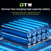DTWA5-0010 Laveuse de voiture portable rechargeable haute pression 21V 300W, pistolet à eau alimenté par batterie pour le nettoyage domestique et extérieur
