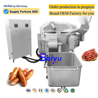 Machine à hacher la viande industrielle Baiyu pour la transformation du bœuf, du porc et du poulet, fabrication de saucisses en usine