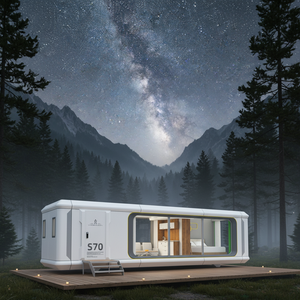 Casa Contenedor Inteligente Prefabricada y Móvil, Villa Cápsula Espacial Portátil, <span class=keywords><strong>Mini</strong></span> Villa Modular Extensible de 20 pies, Sala de Estar Europea - Product Image 3